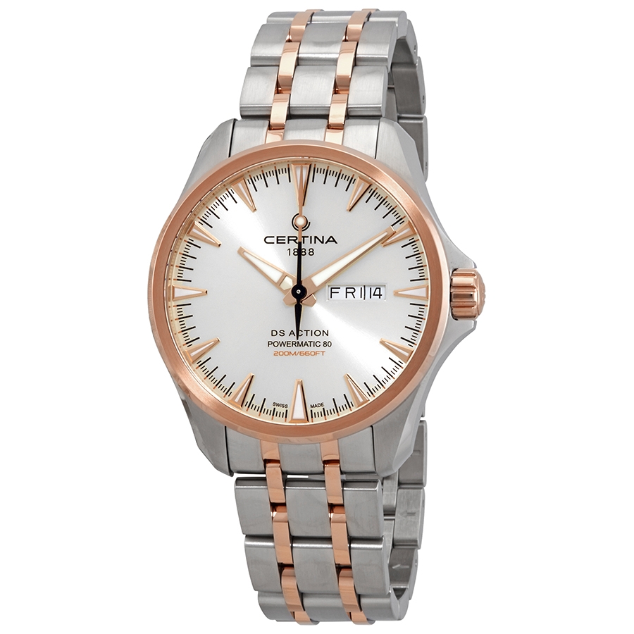 Certina DS Action Day-Date Automatic Silver Dial Men's Watch C032.430.22.031.00