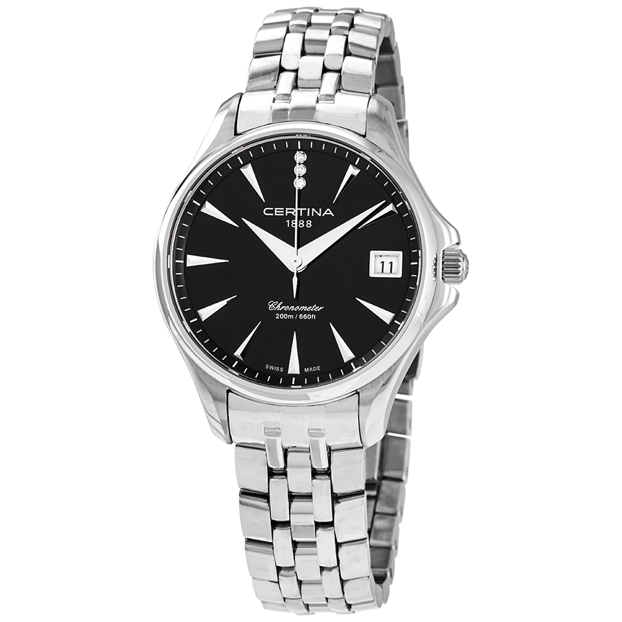 Certina DS Action Quartz Black Dial Ladies Watch C032.051.11.056.00
