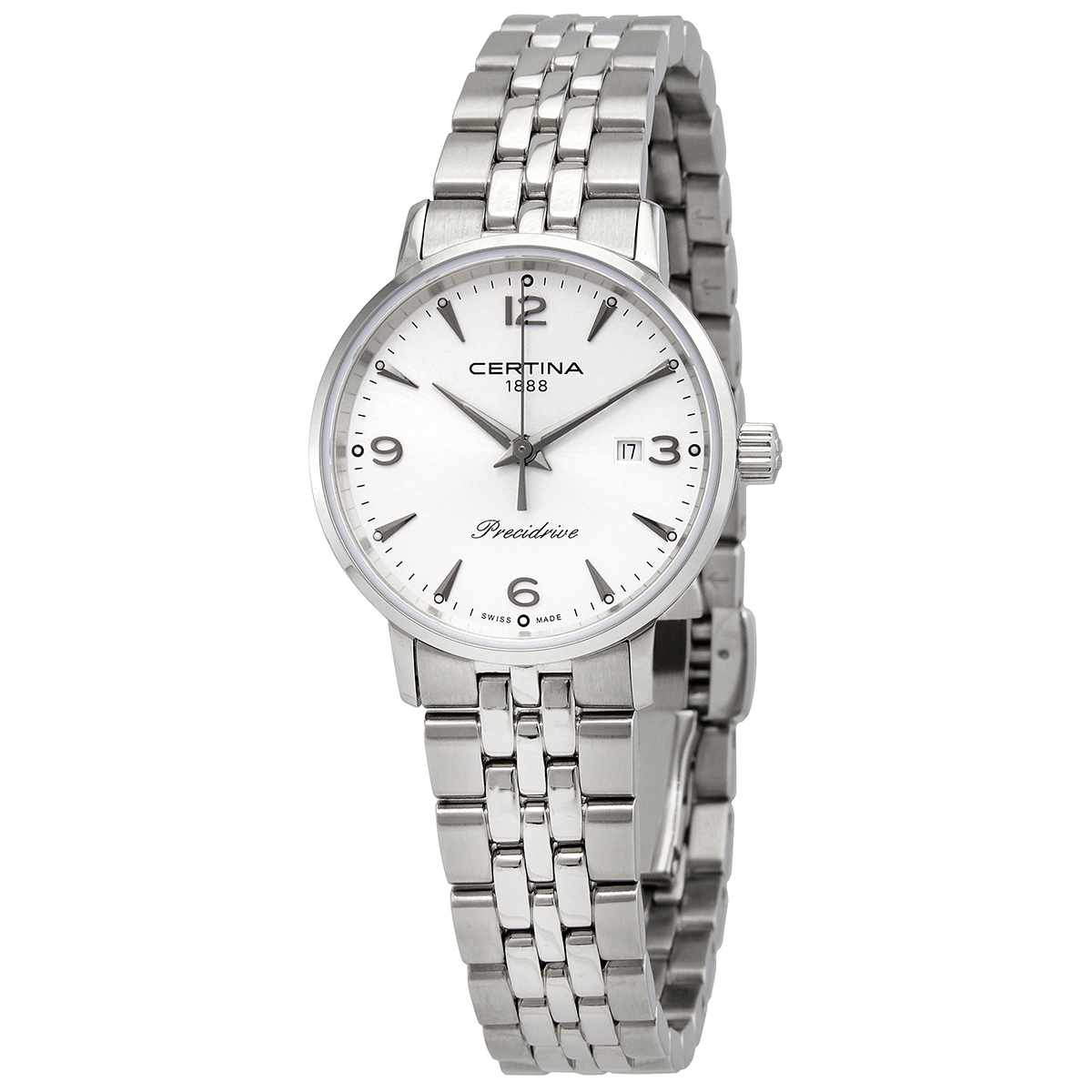 Certina DS Caimano Quartz Silver Dial Ladies Watch C035.210.11.037.00