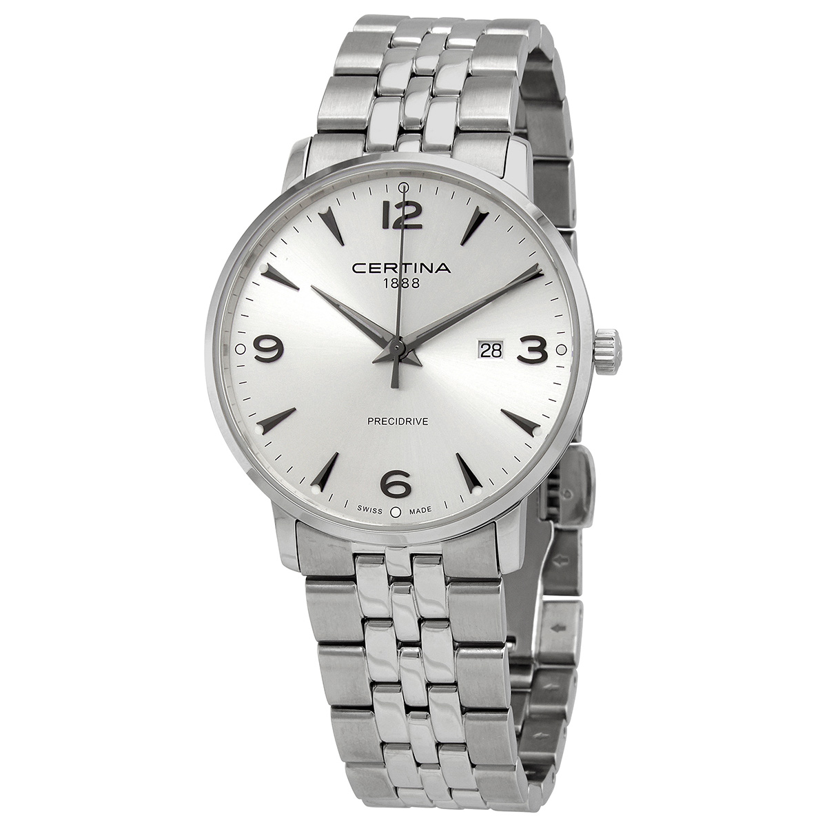 Certina DS Caimano Quartz Silver Dial Ladies Watch C035.410.11.037.00