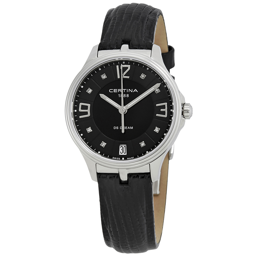 Certina DS Dream Diamond Black Dial Ladies Watch C021.210.16.056.00