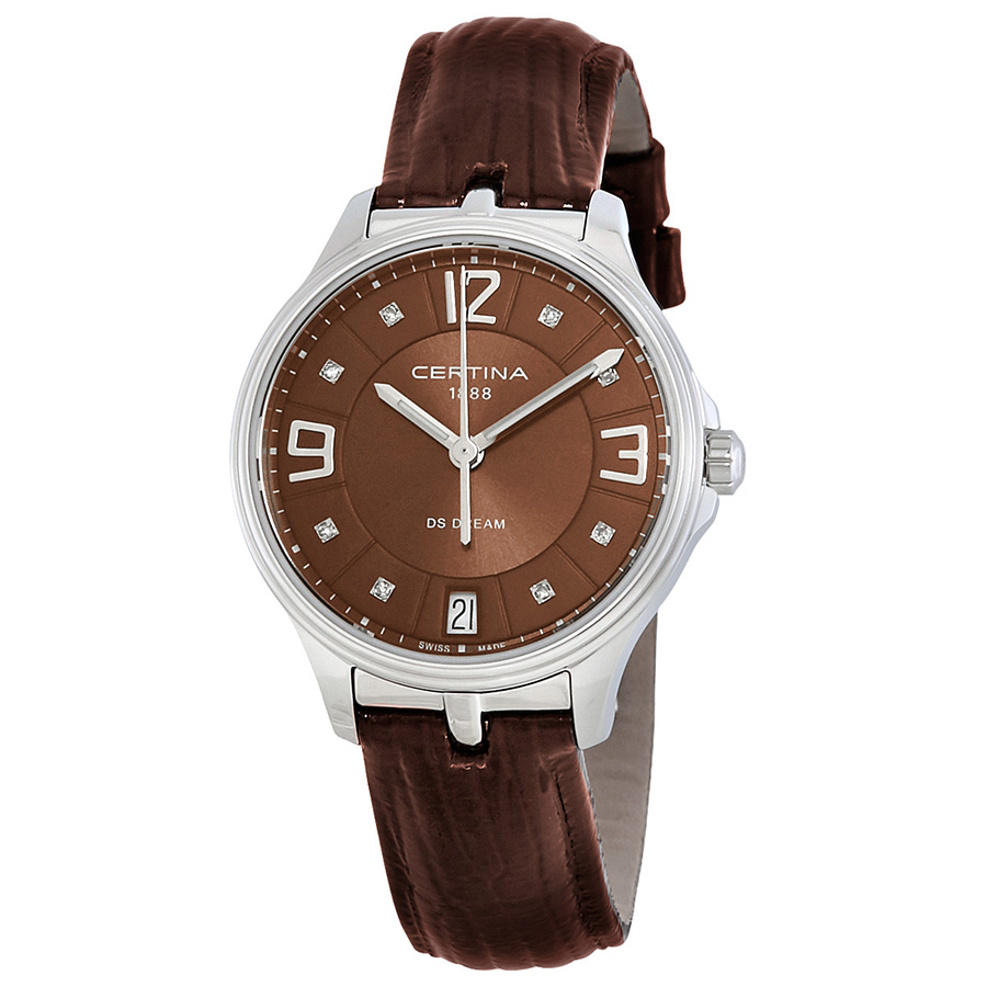 Certina DS Dream Diamond Brown Dial Ladies Watch C021.210.16.296.00