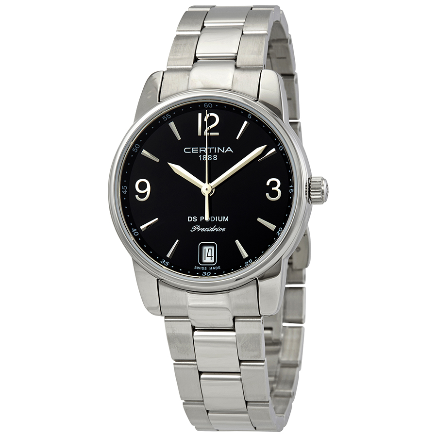 Certina DS Podium Black Dial Stainless Steel Ladies Watch C034.210.11.057.00