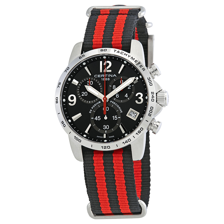 Certina DS Podium Chronograph Black Dial Men's Watch C034.417.18.057.00