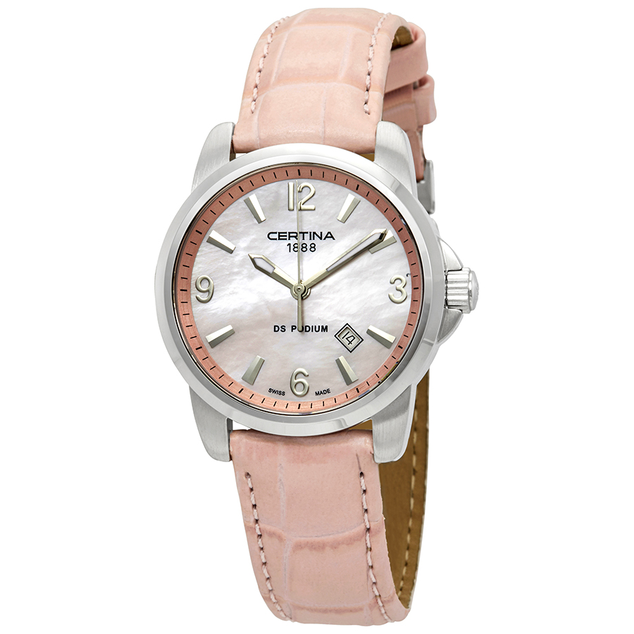 Certina DS Podium Pink Mother of Pearl Dial Ladies Watch C001.210.16.157.00