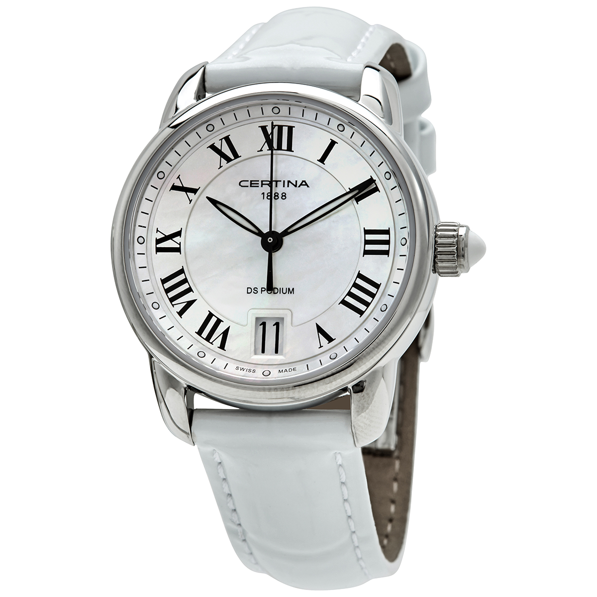 Certina DS Podium White Mother of Pearl Dial Ladies Watch C025.210.16.118.01
