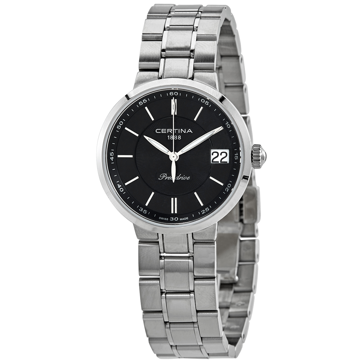 Certina DS Stella Black Dial Stainless Steel Ladies Watch C0312101105100