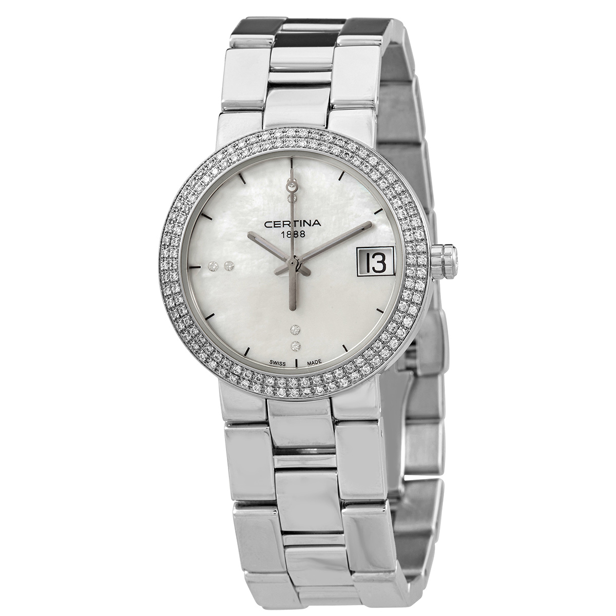 Certina DS Stella Mother of Pearl Dial Stainless Steel  Ladies Watch C0092101111601