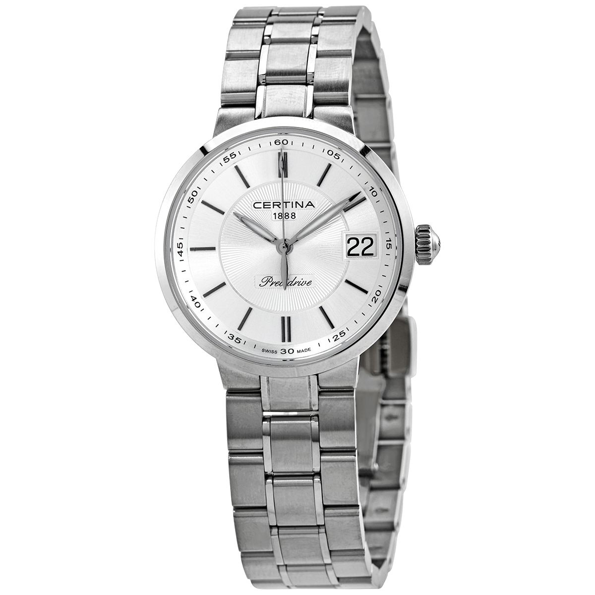 Certina DS Stella Silver Dial Stainless Steel Ladies Watch C0312101103100