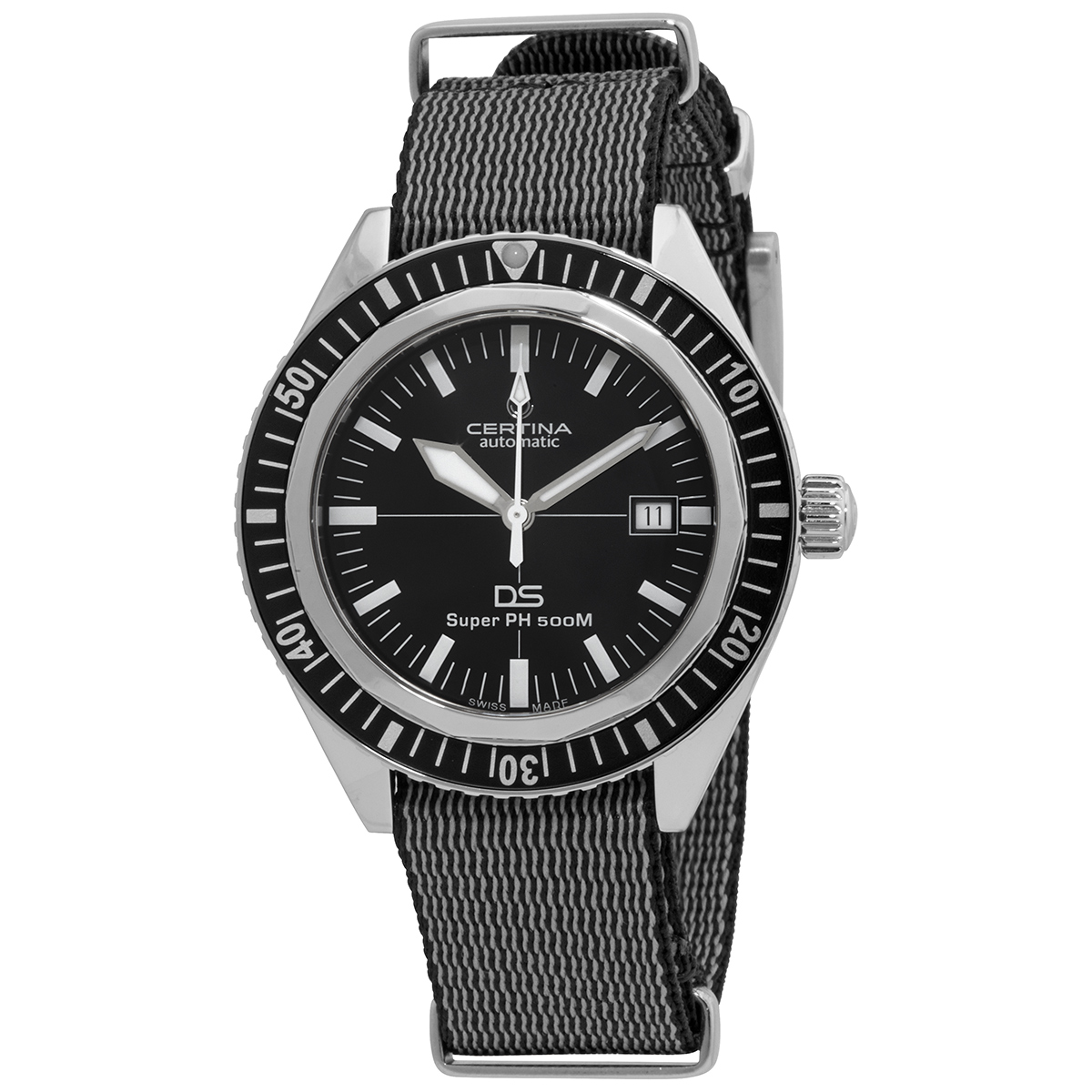 Certina DS Super PH500M Automatic Black Dial Men's Watch C037.407.18.050.00