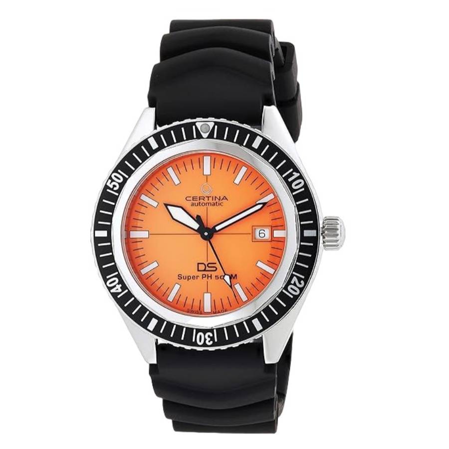 Certina DS Super PH500M Automatic Orange Dial Men's Watch C0374071728010