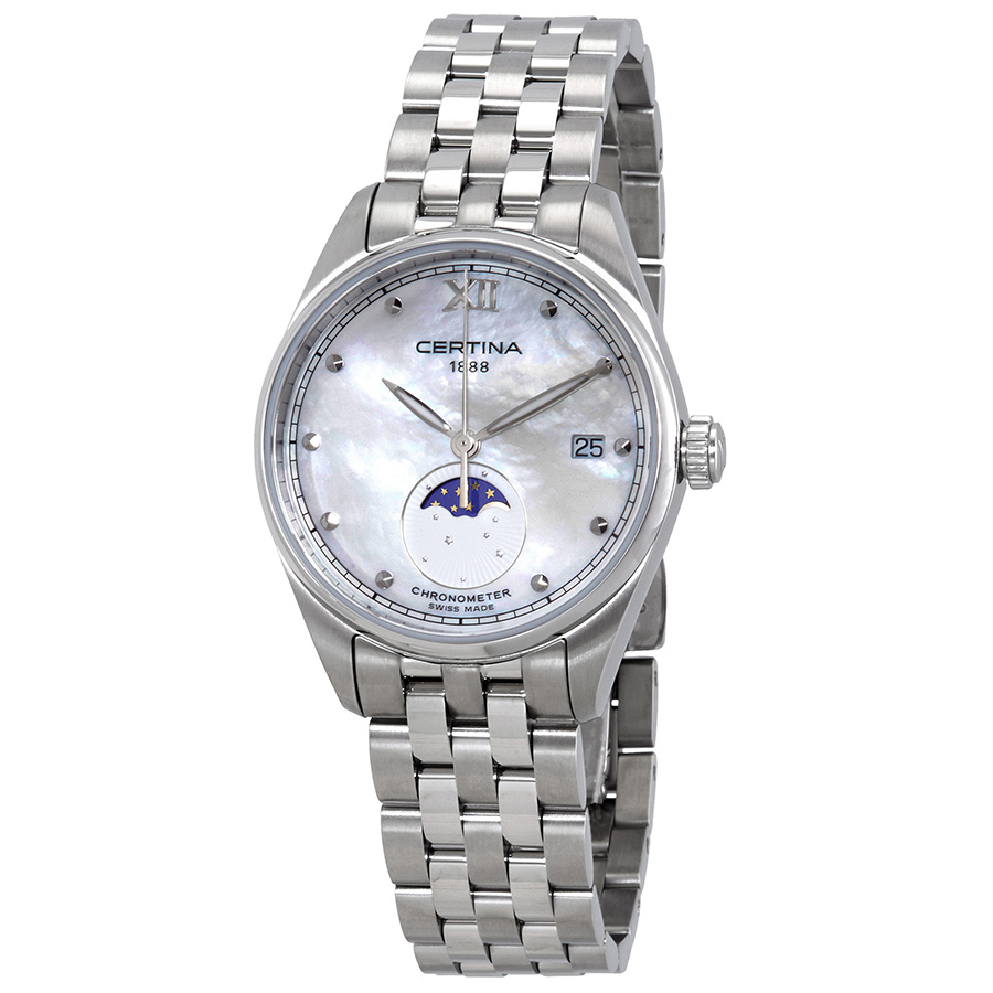 Certina DS-8 Quartz Chronometer White Mother of Pearl Dial Ladies Watch C033.257.11.118.00