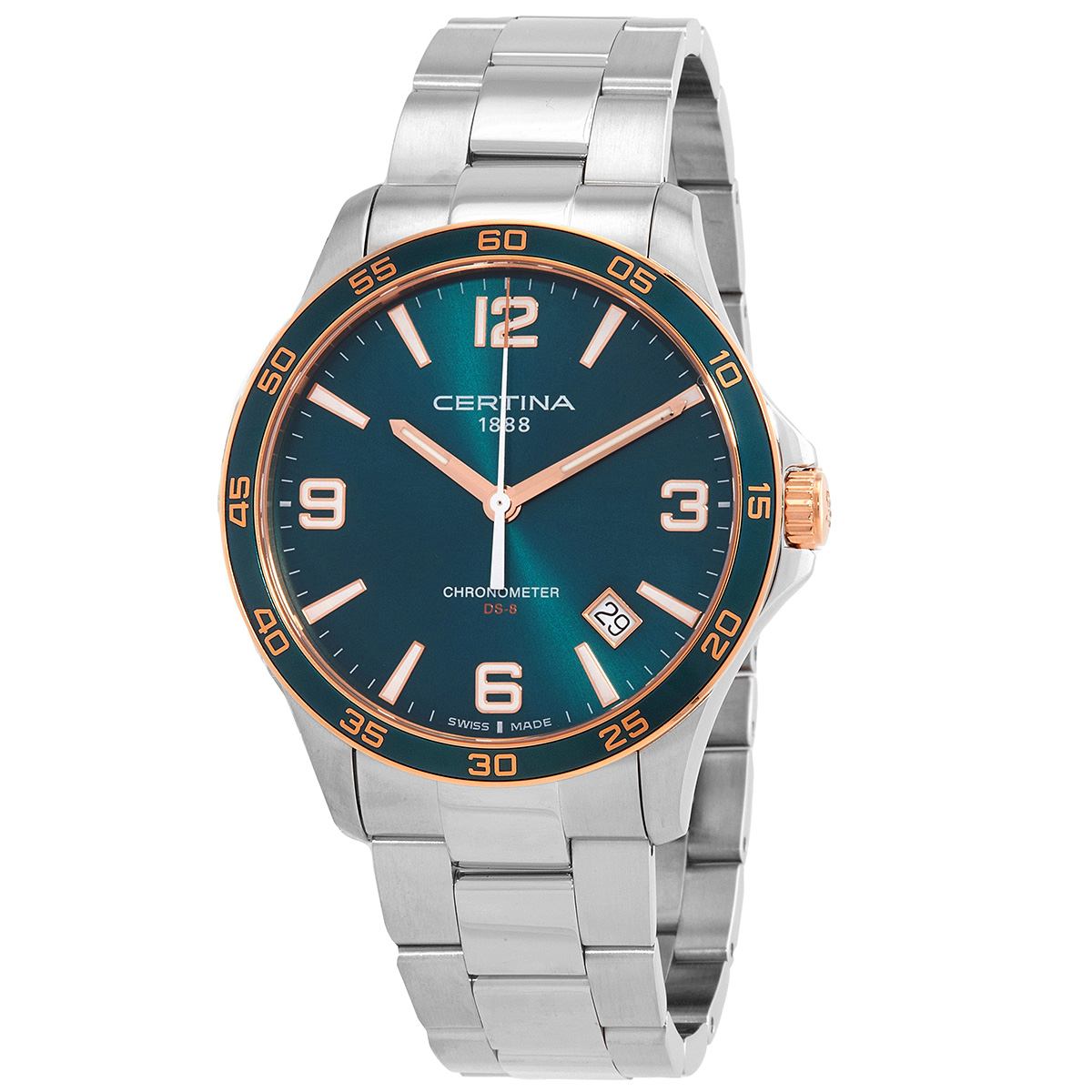 Certina DS-8 Quartz Green Dial Men's Watch C0338512109700
