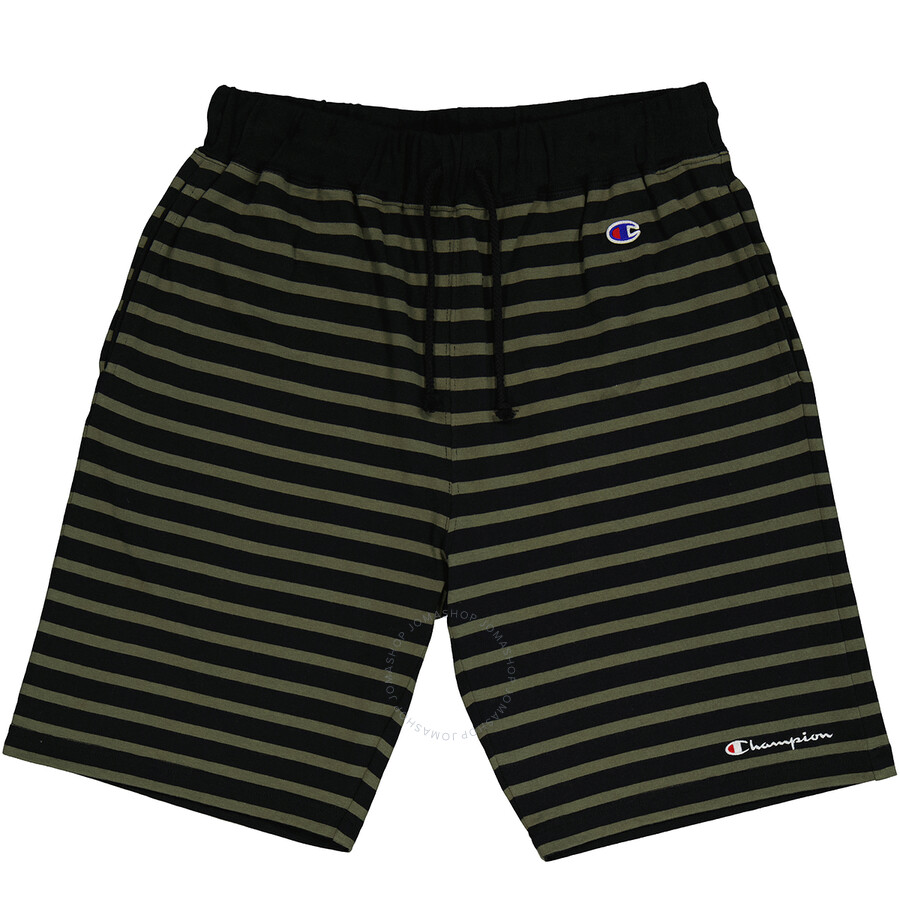 Champion Men's Striped Cotton Shorts, Size Large C3T503104