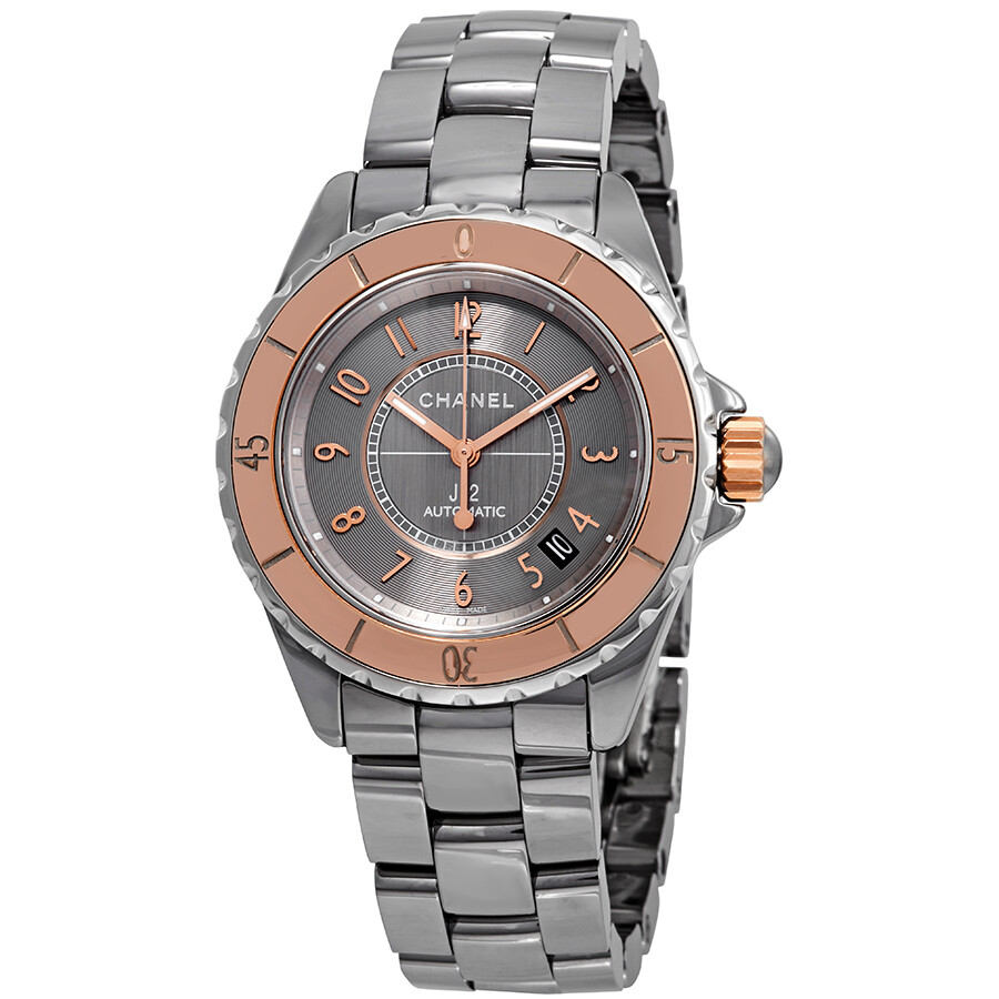 Chanel J12 Automatic Satin Finish Dial Ladies Watch H4185 3599594047609