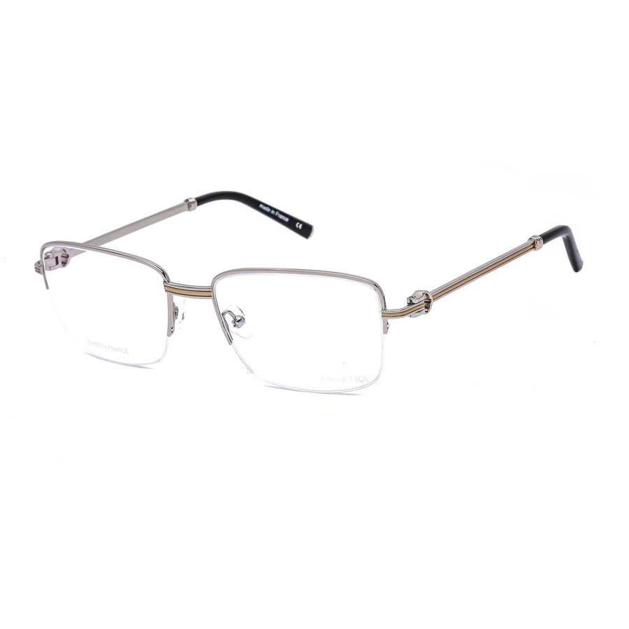 Charriol Men's Silver Tone Oval Eyeglass Frames PC75043C0257