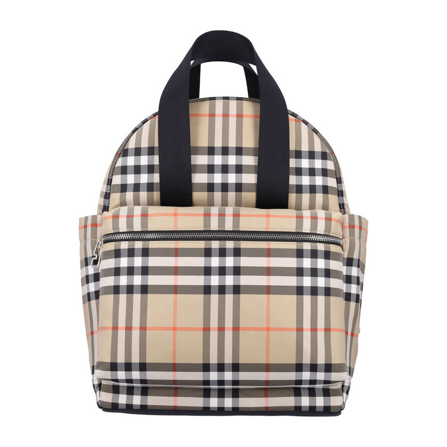Burberry Check Baby Changing Backpack Sand Ip Polyamide