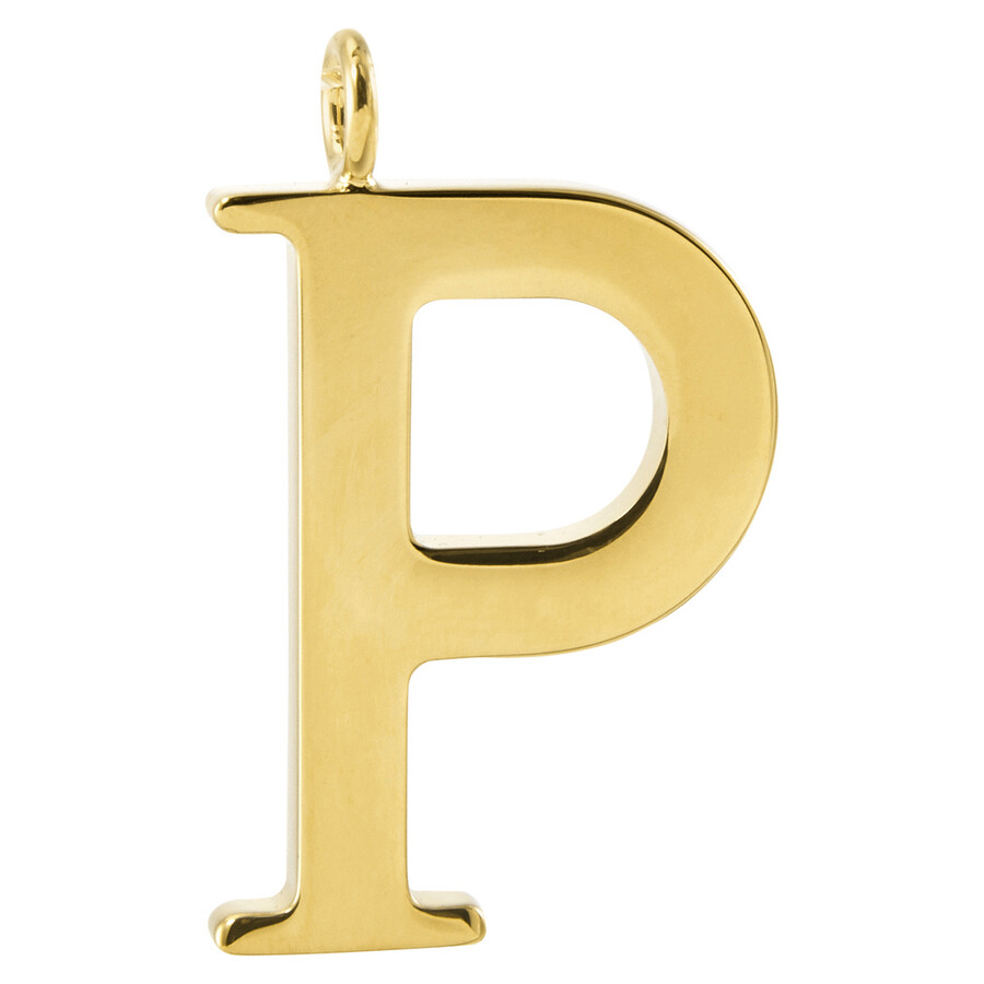 Chloe Alphabet 'P' Gold Bag Pendant CHC15WK00PCB79DA Ladies Jewelry