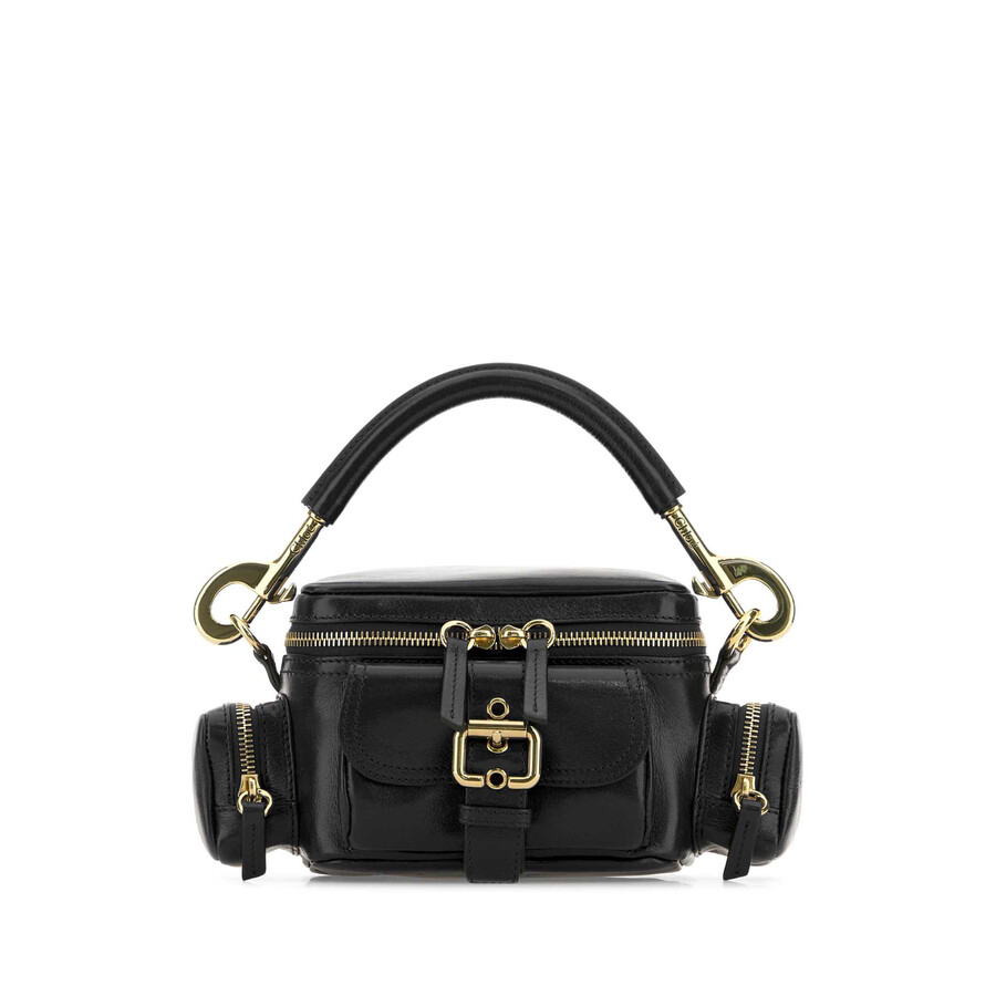 Chloé Chlo Black Leather Camera Bag Crossbody Bag In Black
