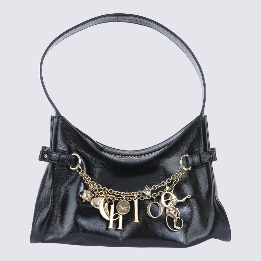 Chloé Chlo Black Leather Hobo Shoulder Bag In Black