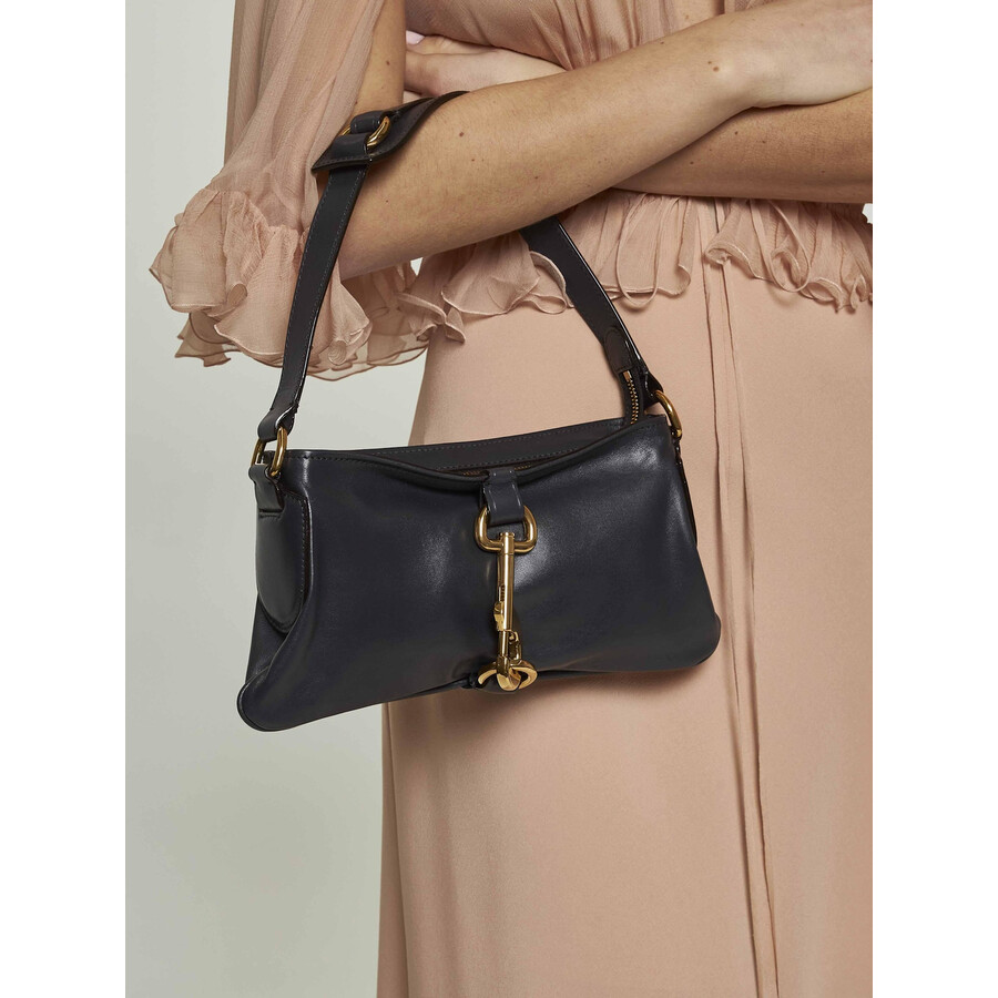 Chloé Chlo Blue Kerala 25 Shoulder Bag In Black