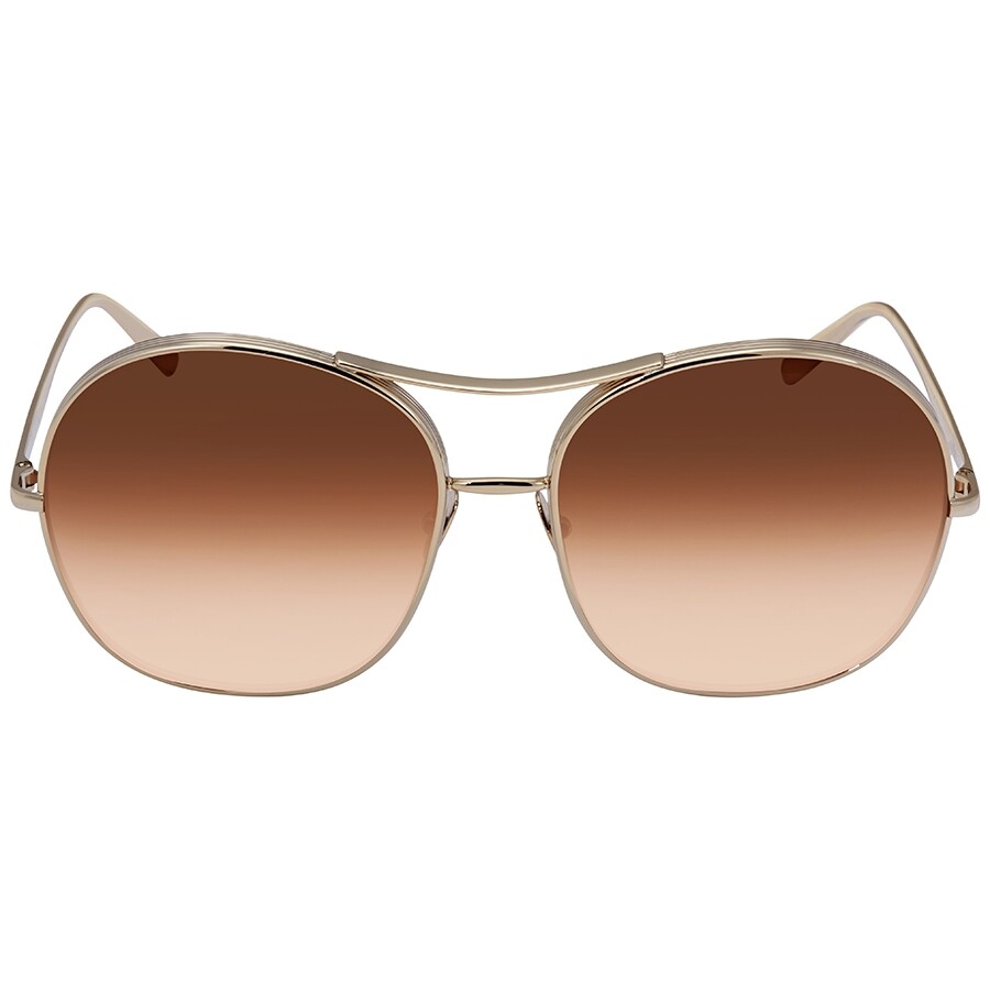 Chloe Brown Round Sunglasses CE128S 743 61 Chloé Sunglasses
