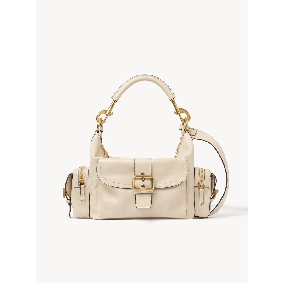 Chloé Chloe Camera Bag In Shiny Leather In Neutral