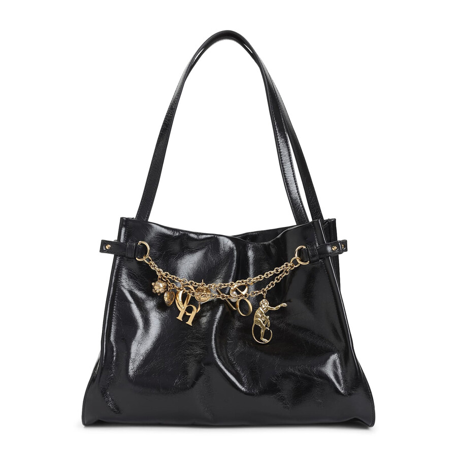 Chloé Chlo Charms Shoulder Bag In Black