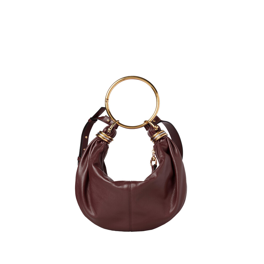 Chloé Small Bracelet Hobo Bag In Brown
