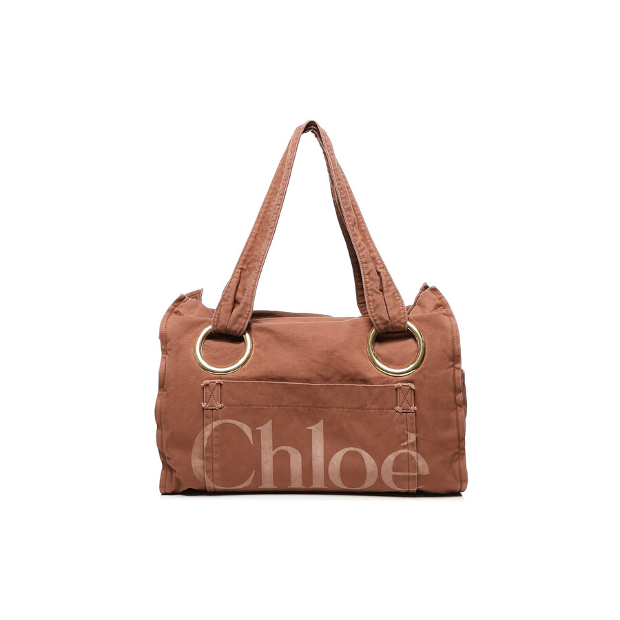 Chloé Medium Plage Tote Bag In Brown