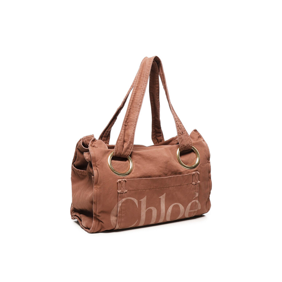 Chloé Medium Plage Tote Bag In Brown