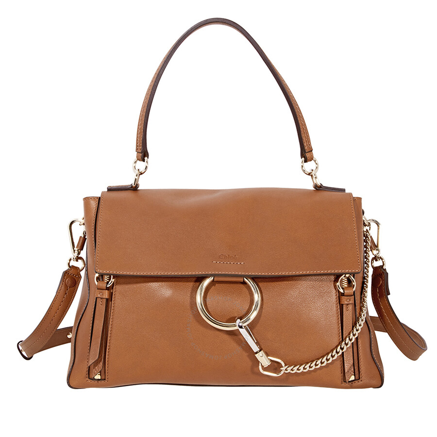 Chloe Faye Leather Shoulder Bag Brown Chloé Handbags Chloe Faye Leather Shoulder Bag Brown