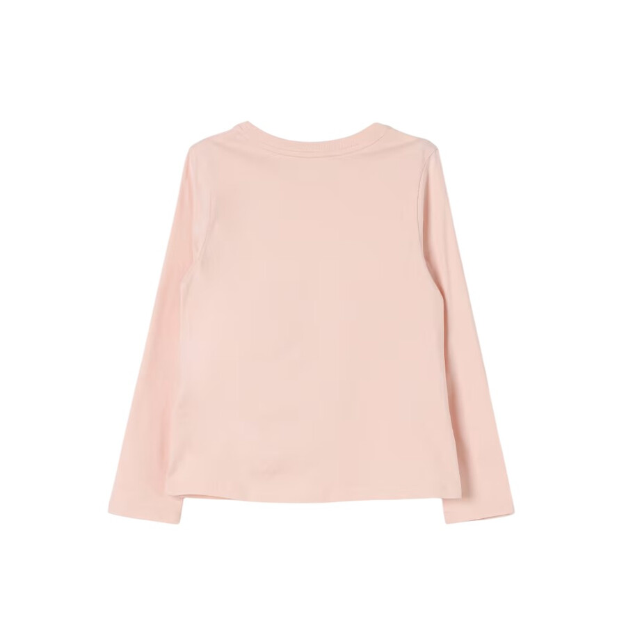 Chloé Chloe Girls Embroidered Logo Long-sleeve Top In Pink