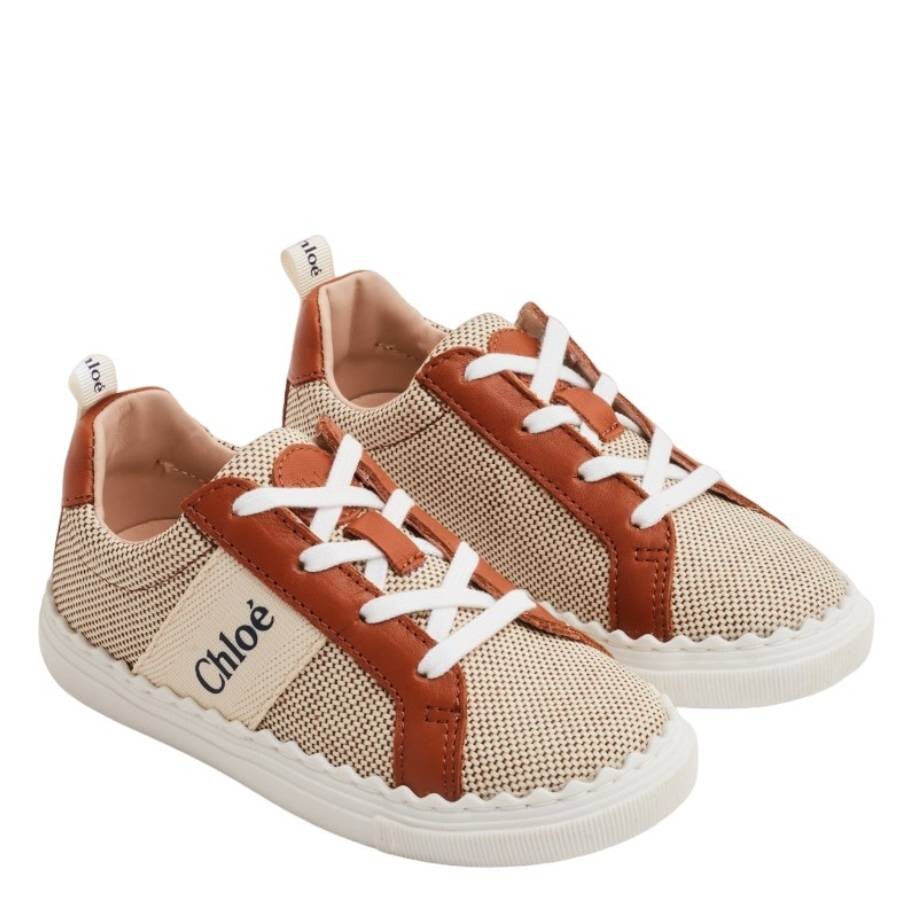 Chloé Chloe Girls Ginger Lauren Canvas Low-top Sneakers
