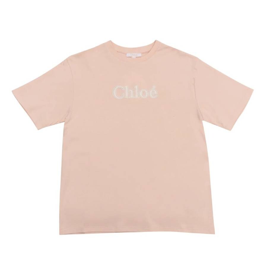 Girls Logo Embroidered Crewneck T-Shirt