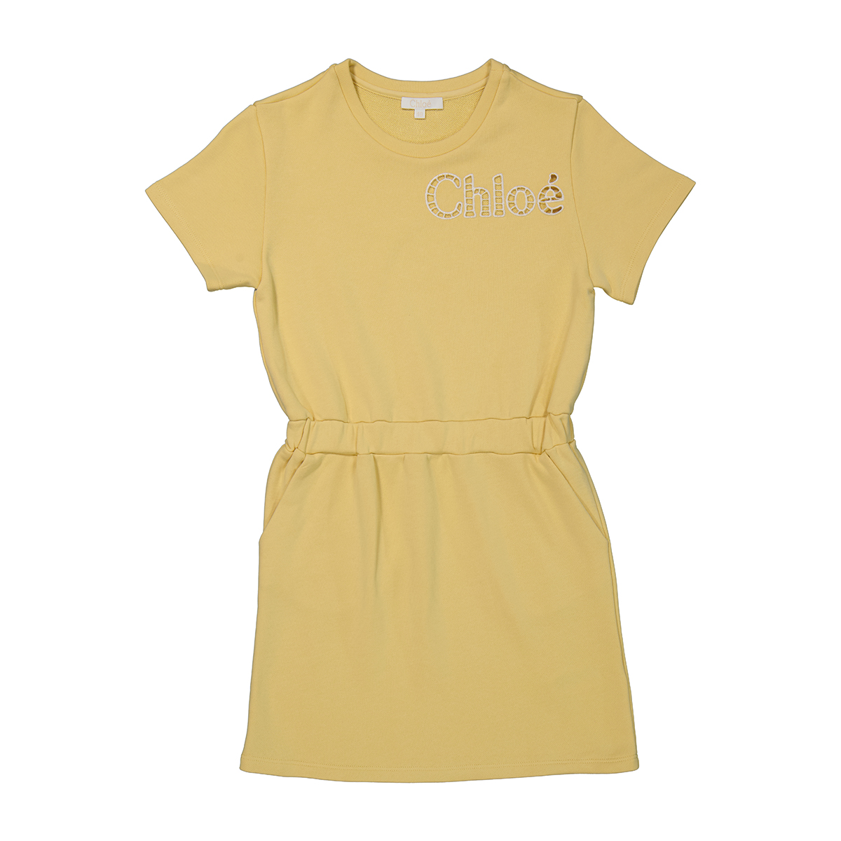 chloe kids logo embroidered dress Chlo Kids logo-embroidered Organic Cotton Dress | Pink