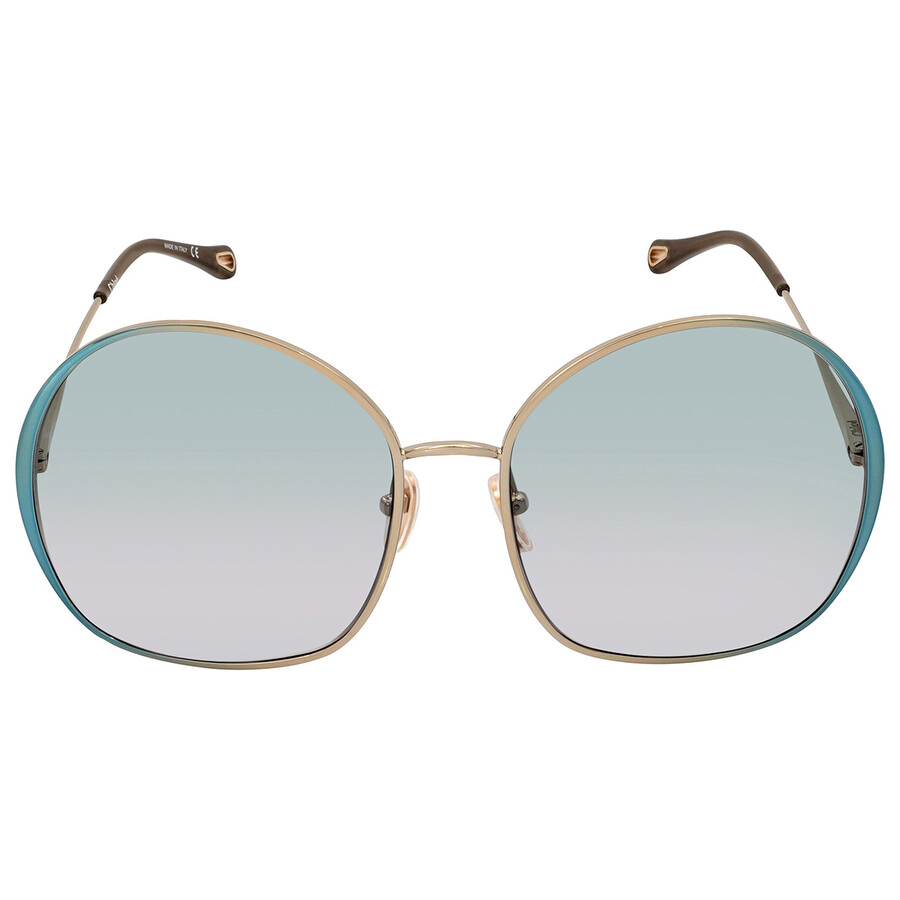 Chloe Green Round Ladies Sunglasses CH0014S 002 62 889652315768