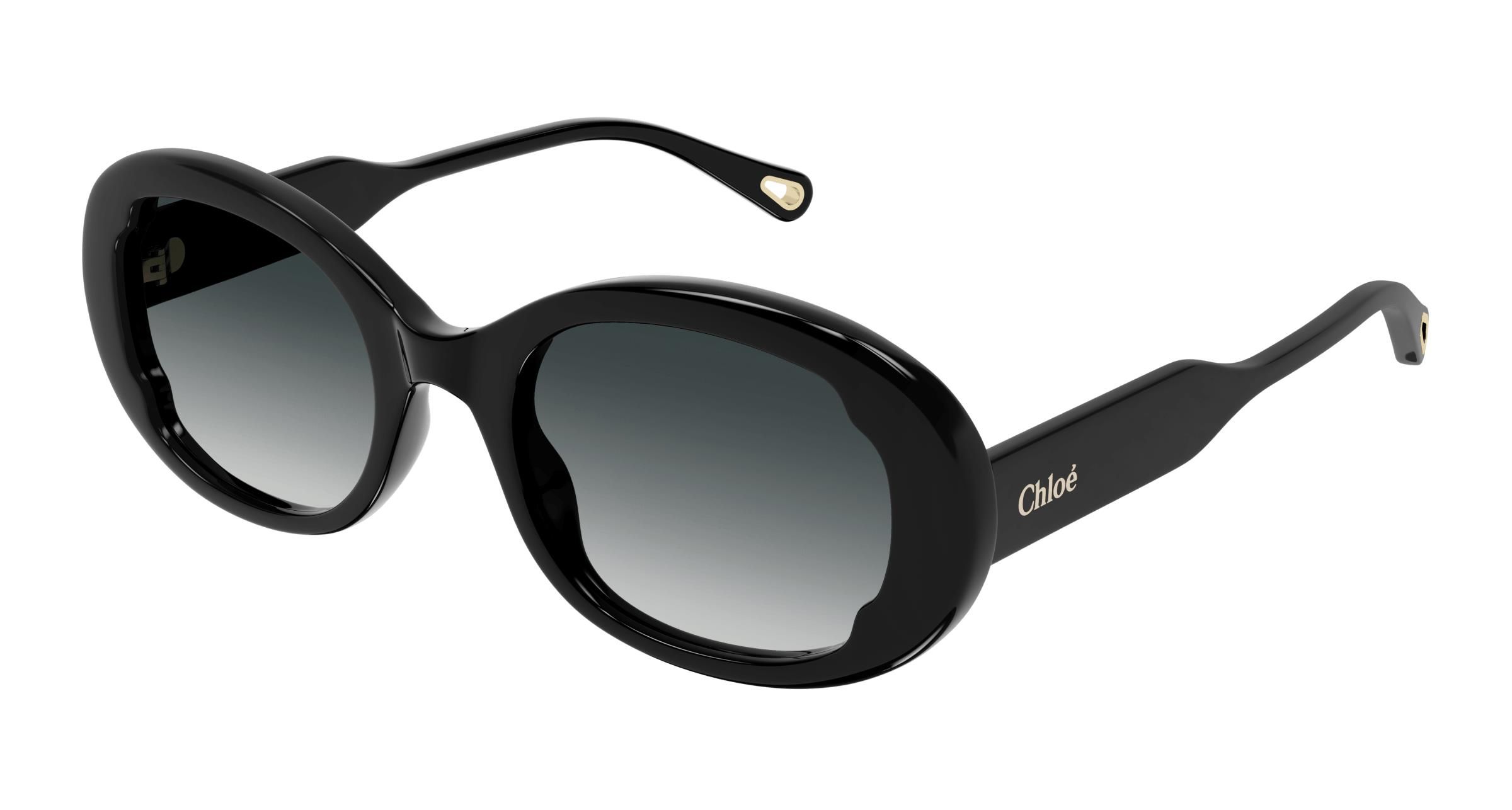 Chloe Grey Oval Sunglasses Chloé CC0019S Kids 001 Oval Transparent Grey Sunglasses  main image 3