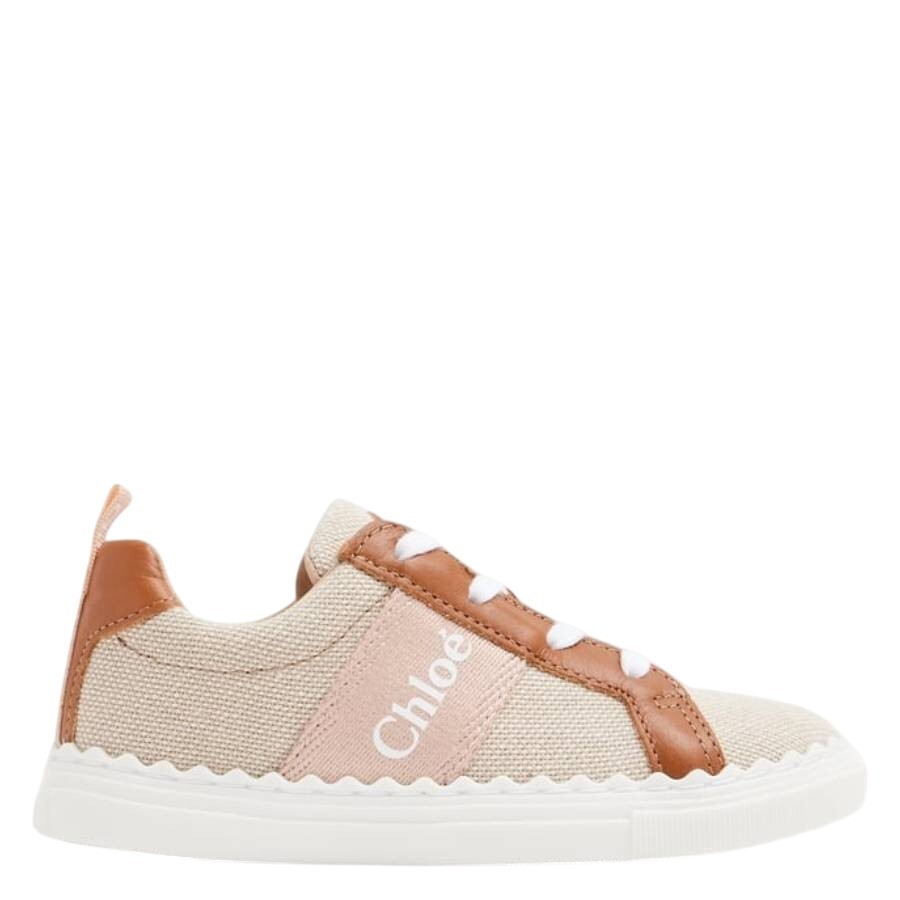 Chloé Chloe Kids Lauren Low-top Sneakers In Pink