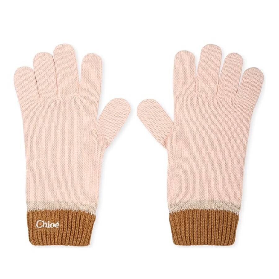 Kids Logo Embossed Knit Gloves