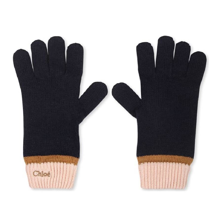 Kids Logo Embossed Knit Gloves