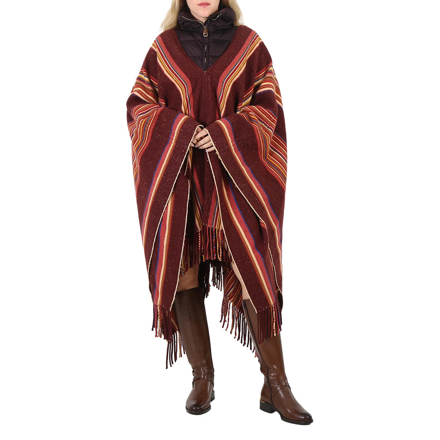 【Chloe】CRAZY PATCHWORK PONCHO/CAPE COAT 2000S CHLOE Multicolor Wool Blend Knit Patchwork Quilt