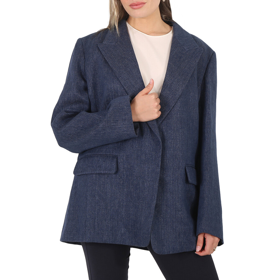 Shop Chloé Chloe Ladies Deep Ocean Classic Tailored Jacket