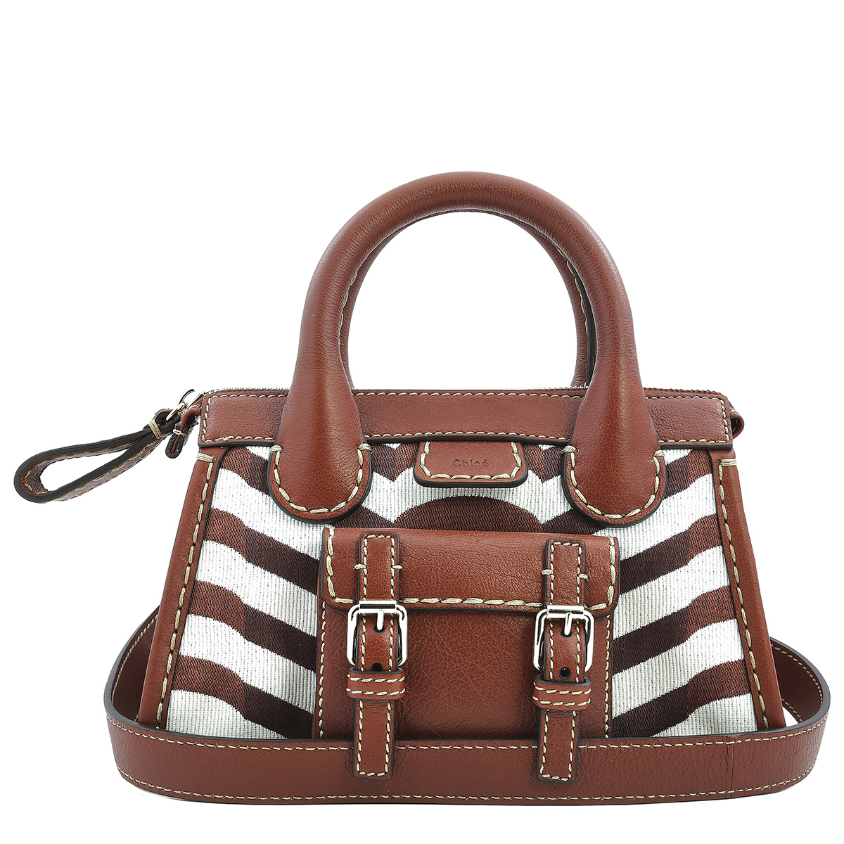 Chloé Ladies Sepia Brown Edith Top Handle Bag CHC21WS451F4527S ...