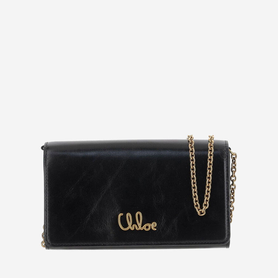 Chloé Chlo Logo Shoulder Bag In Black