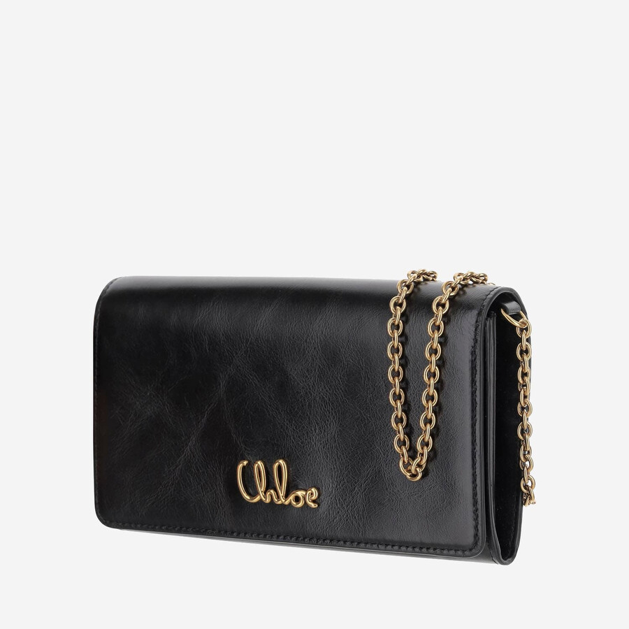 Chloé Chlo Logo Shoulder Bag In Black