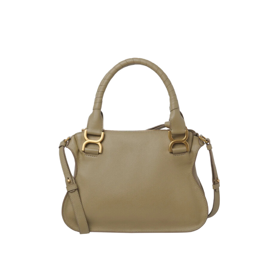 Chloé Chloe Marcie Grained Leather Purse In Green
