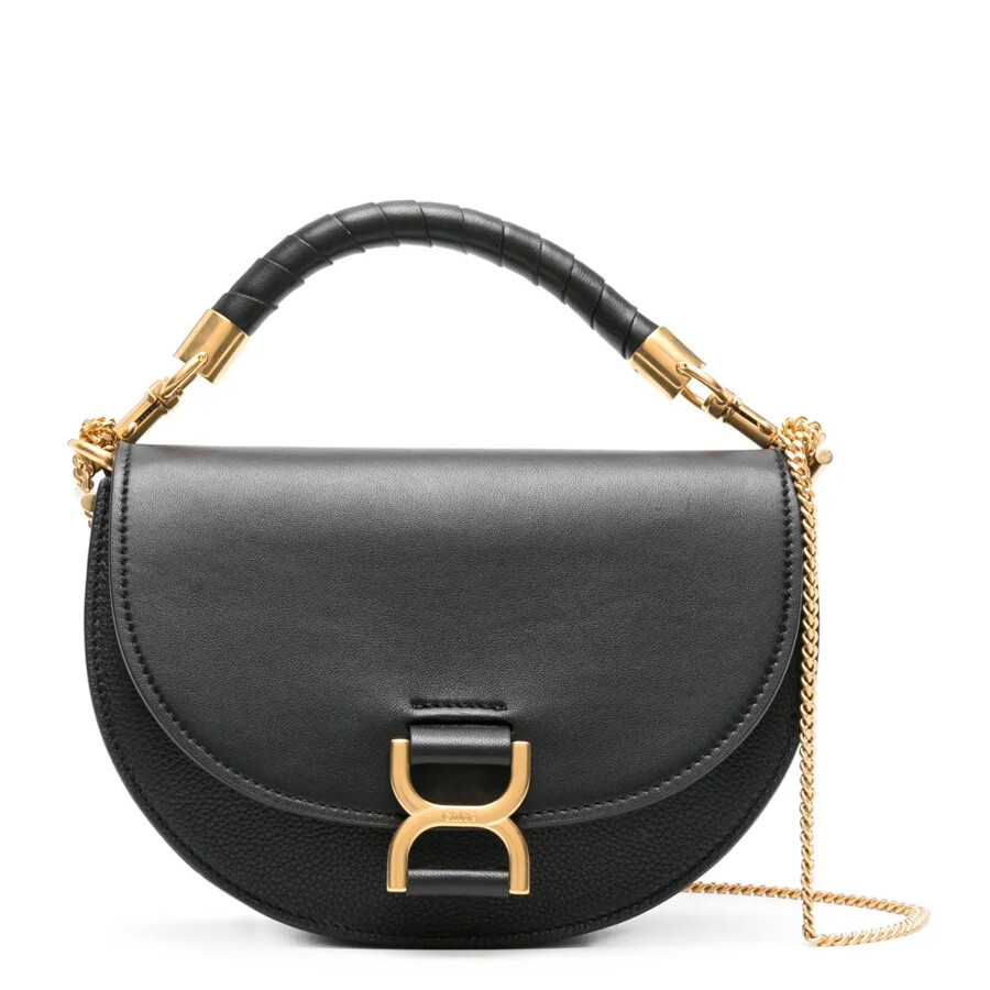 CHLOE|CROSSBAGS (CHC24SS604M52 001) Chloé Marcie Leather Crossbody Bag CHC24SS604M52001