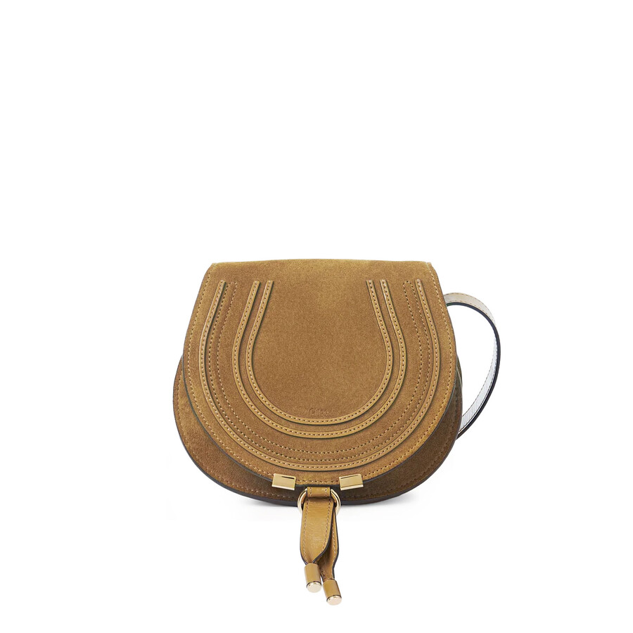 Chloé Chlo Marcie Small Leather Shoulder Bag In Brown