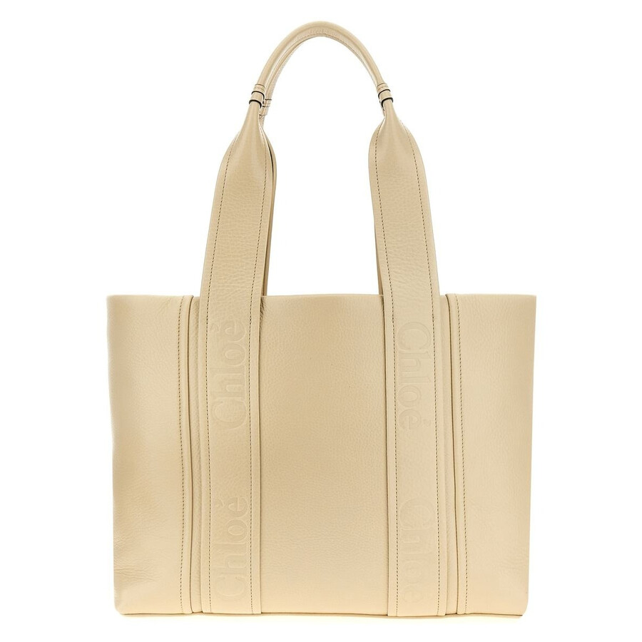 Chloé Chloe Medium Woody Tote Bag In Sand